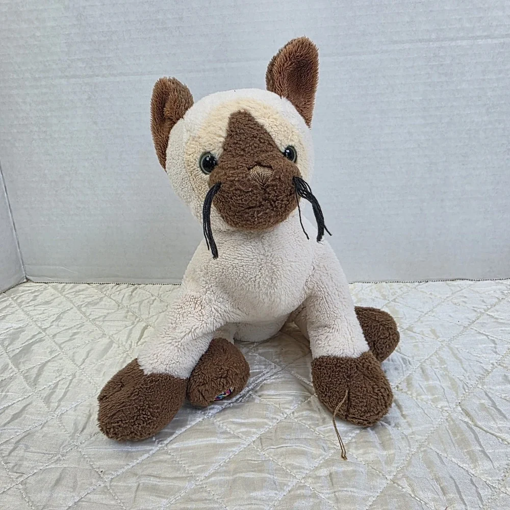 Webkinz Siamese Cat - No Code - Plush Stuffed Animal‎ - Very Good - Ganz